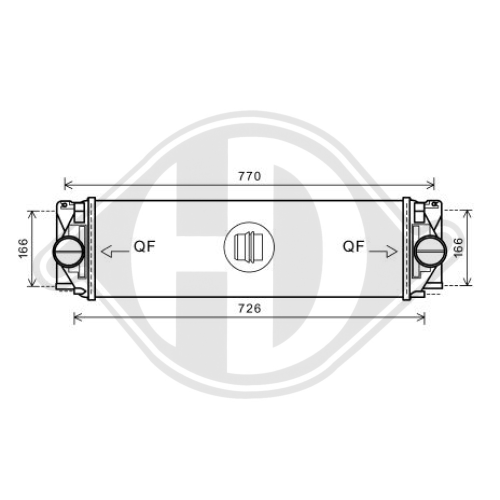 A9065010201 LADELUFTKÜHLER MERCEDES Sprinter 906 DCA1013