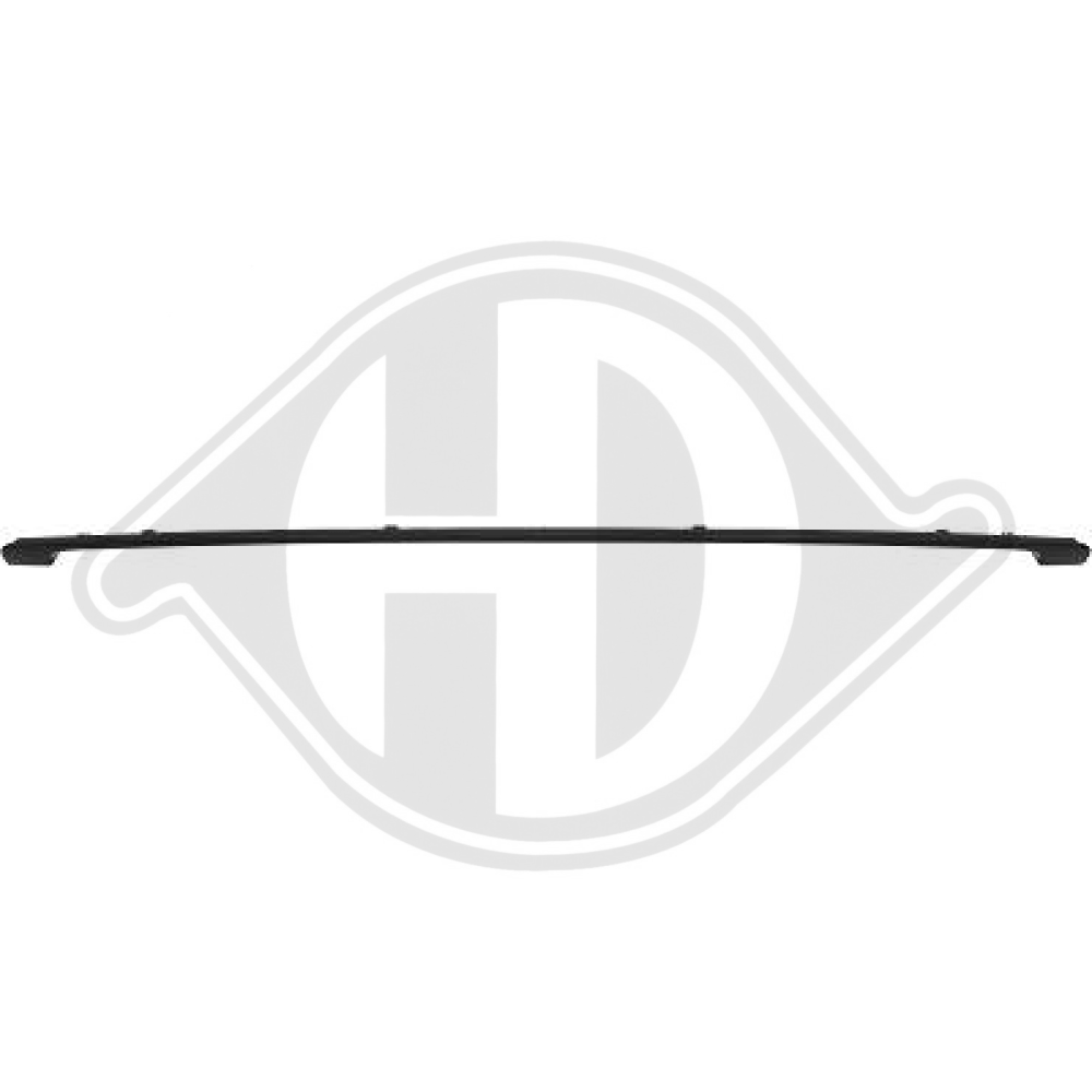 51130442011 GRILLEISTE    MINI R56/57, für 12->>        SCHWARZ-MATT, 1206843