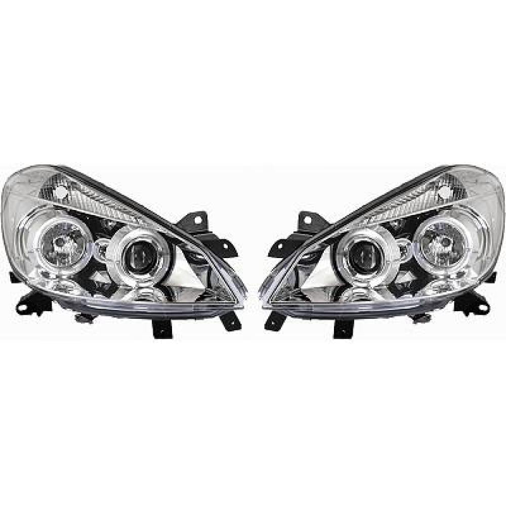 DESIGNSCHEINWERF.SET CLIO, 05-09       KLARGLAS/CHROM 4414880