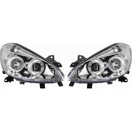 DESIGNSCHEINWERF.SET CLIO, 05-09       KLARGLAS/CHROM 4414880