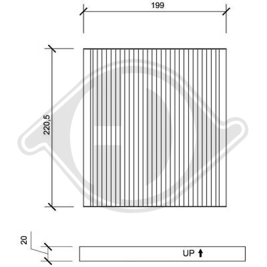 0897400850 INNENRAUMFILTER  TOYOTA Avensis/Corolla DCI0102