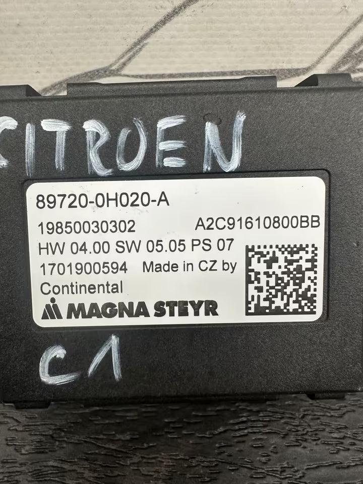 89720-0H020-A Steuergerät Schiebedach Citroen C1 Model