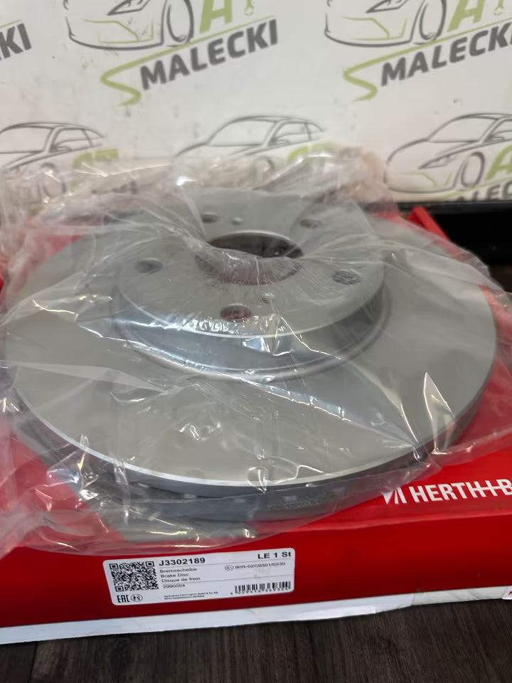 2 Stück Neue Bremsscheiben Vorne für Toyota Auris Corolla