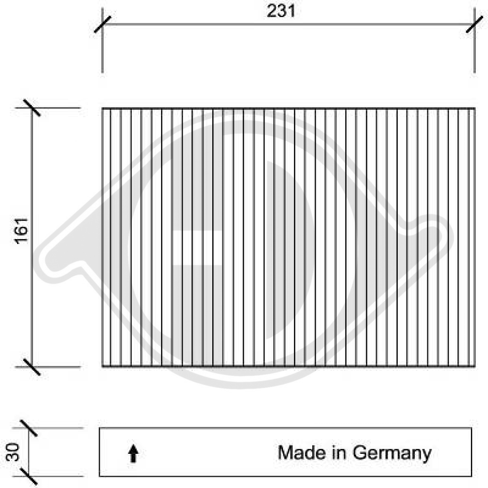 B729800QAA INNENRAUMFILTER  DACIA Logan DCI0043