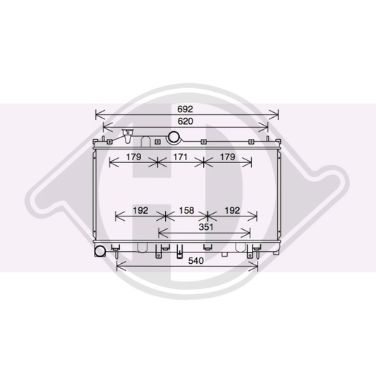 45111SG010 Kühler Motorkühlung für SUBARU Forester 03/2013->> DCM3929