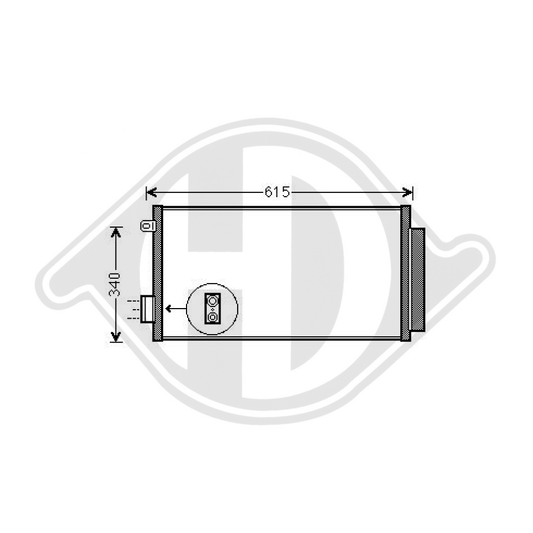 518 87 906 KONDENSATOR Fiat 500L 2012->> DCC1637