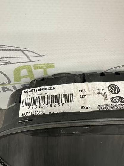 6Q0920825F speedometer instrument cluster Vw Polo 9N3 model 1.4 TDI