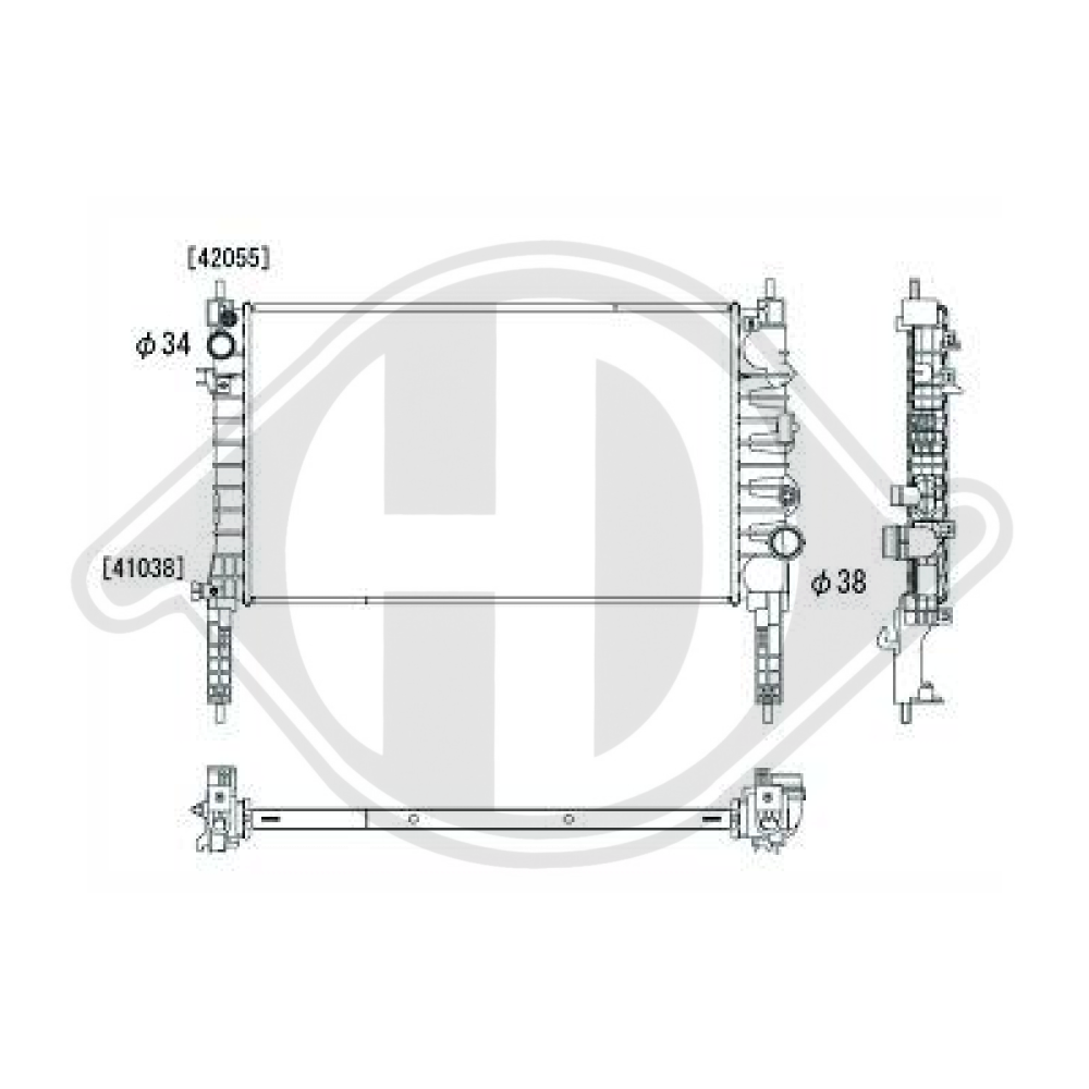 13 00 345 KÜHLER                   , für OPEL Mokka / Mokka X 1,4 DCM3982