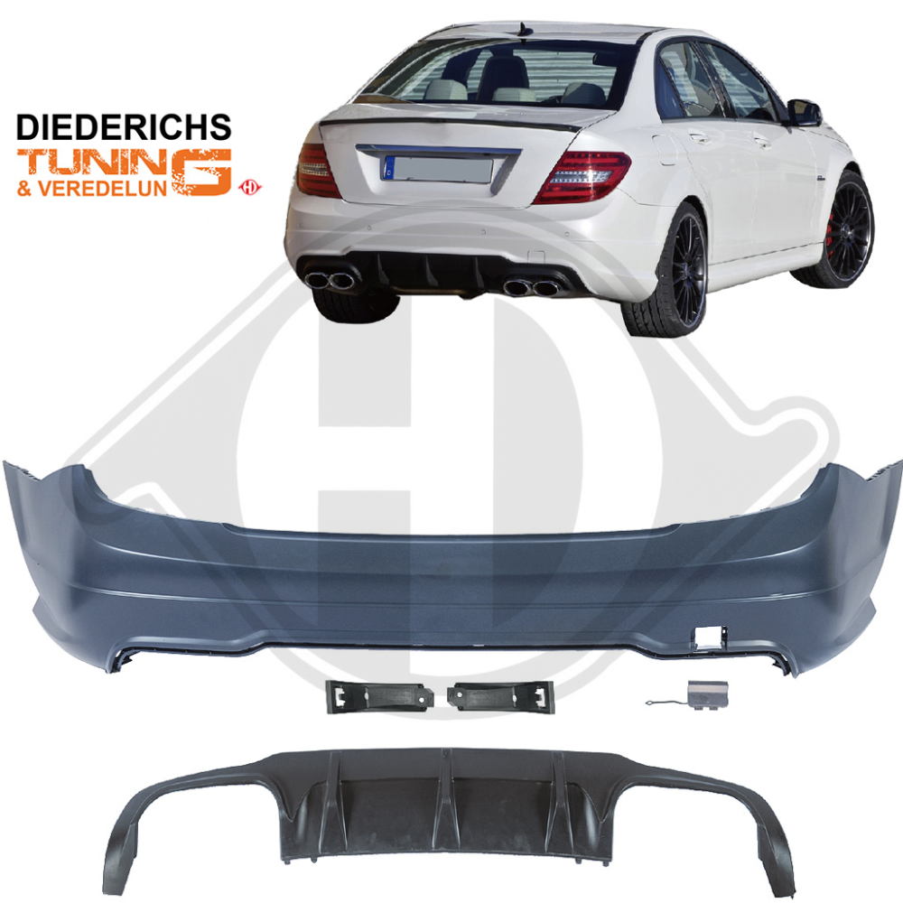 STOßSTANGE HINTEN DB W204, 07-14         LACKIERFÄHIG 1672955
