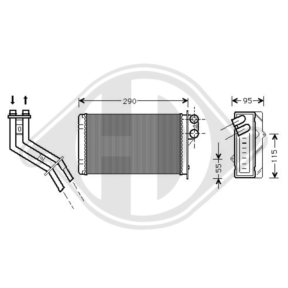 7701204992 HEIZUNGSKUEHLER RENAULT SCENIC 01/1997 DCM1209