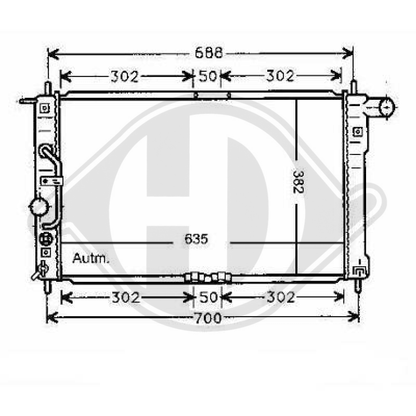 96182260 KÜHLER       DAEWOO LANOS, für 97->>         ALLE MODELLE 8692006