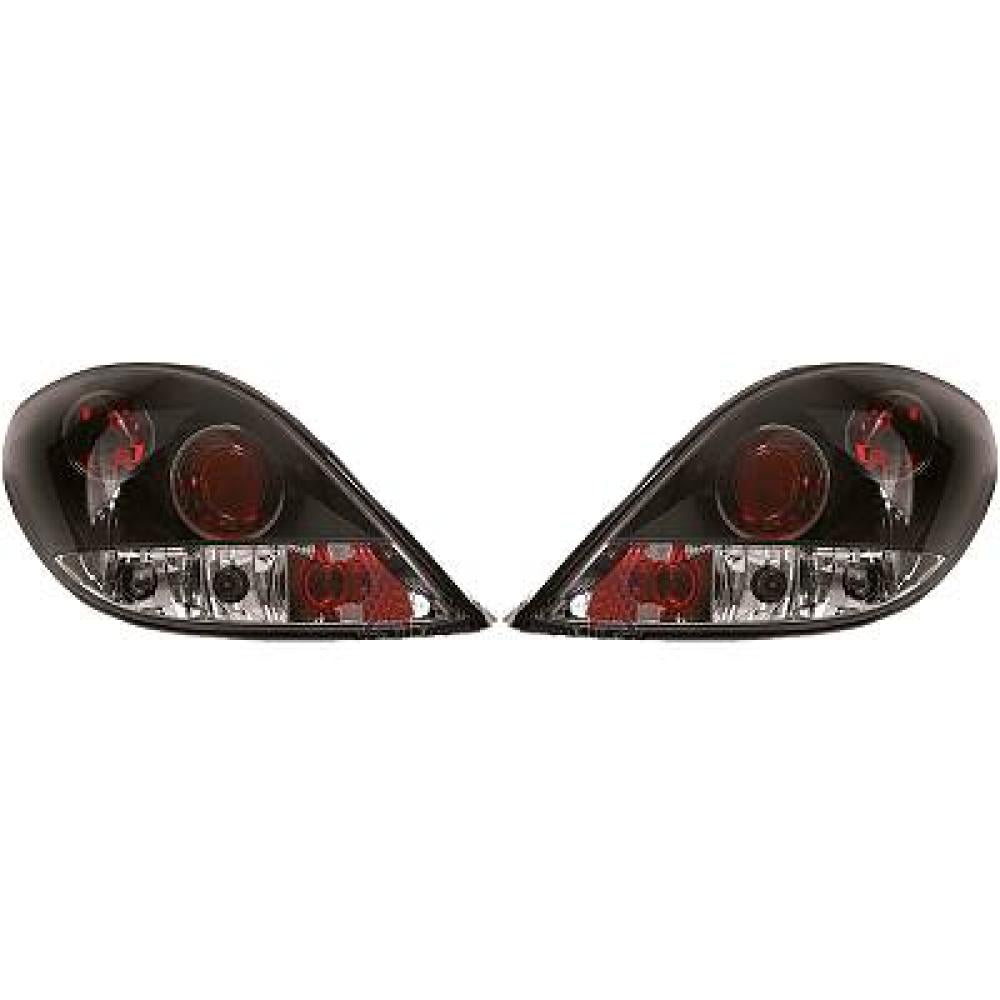 nan DESIGNRÜCKLAMPEN SET  207, 06-12     KLARGLAS/SCHWARZ 4226195