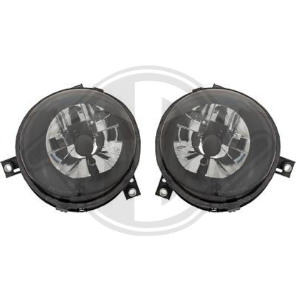 DESIGNSCHEINWERF.SET LUPO, 98->>     KLARGLAS/SCHWARZ 2208280