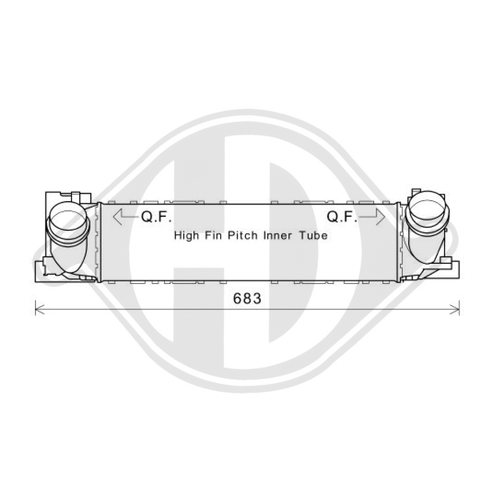 17 51 7 618 809 LADELUFTKÜHLER BMW 3er F30/31/34/80 DCA1136