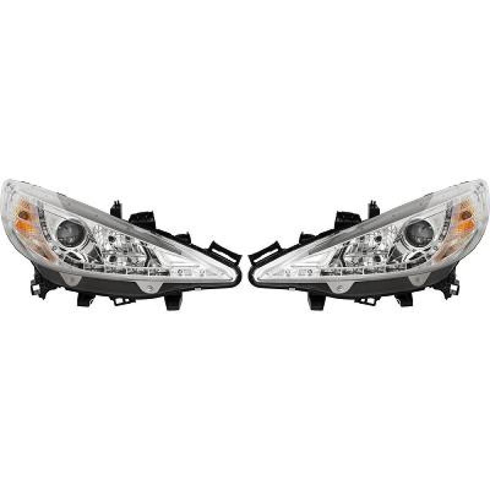 nan DESIGNSCHEINWERFE.SET 207, 06-12       KLARGLAS/CHROM 4226586