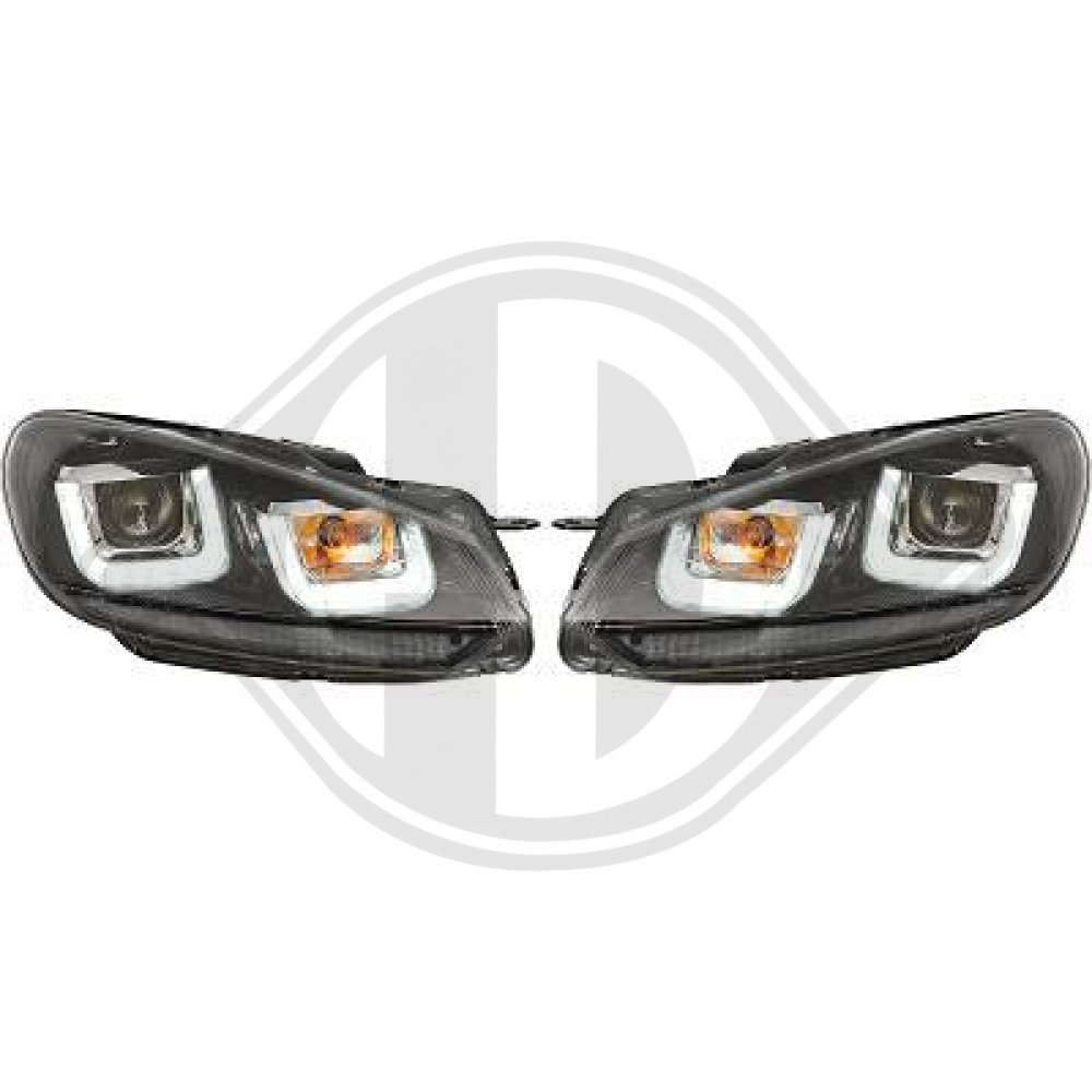 nan DESIGNSCHEINWF.SET GOLF 6, 08-12     KLARGL./SCHWARZ, 2215985