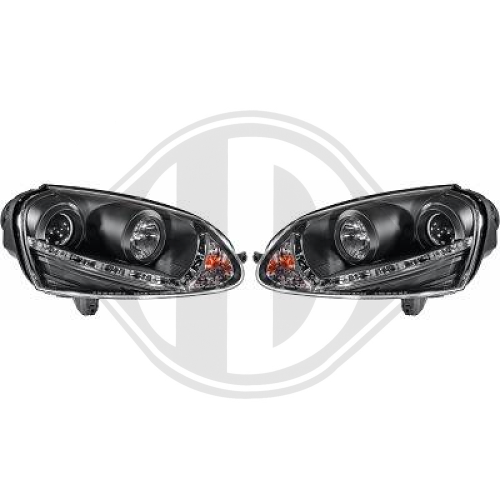 nan DESIGNSCHEINWF.SET GOLF 5, 03->>     KLARGLAS/SCHWARZ 2214685