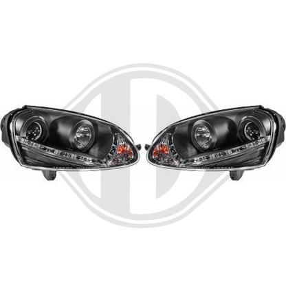 nan DESIGNSCHEINWF.SET GOLF 5, 03->>     KLARGLAS/SCHWARZ 2214685