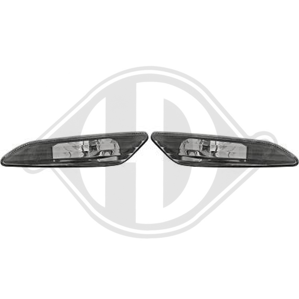 DESIGNBLINKLAMPE SET  156, 97-03     KLARGLAS/SCHWARZ 3050074