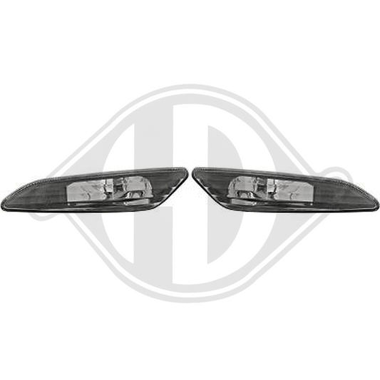 DESIGNBLINKLAMPE SET  156, 97-03     KLARGLAS/SCHWARZ 3050074