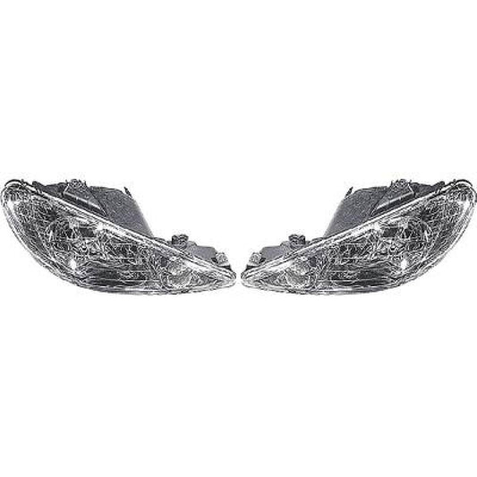 DESIGNSCHEINWERF.SET  206, 02-06     KLARGLAS/SCHWARZ 4225181