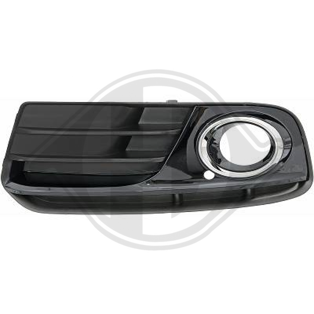 8R0807682M STOßST.GRILL LI. AUDI  Q5, 12-17       SCHWARZ/CHROM, 1075447