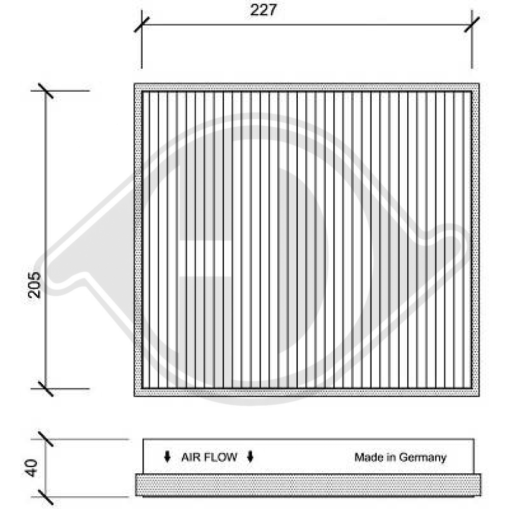 A1638350147 INNENRAUMFILTER  MERCEDES W163  02.98-06.05 DCI1083