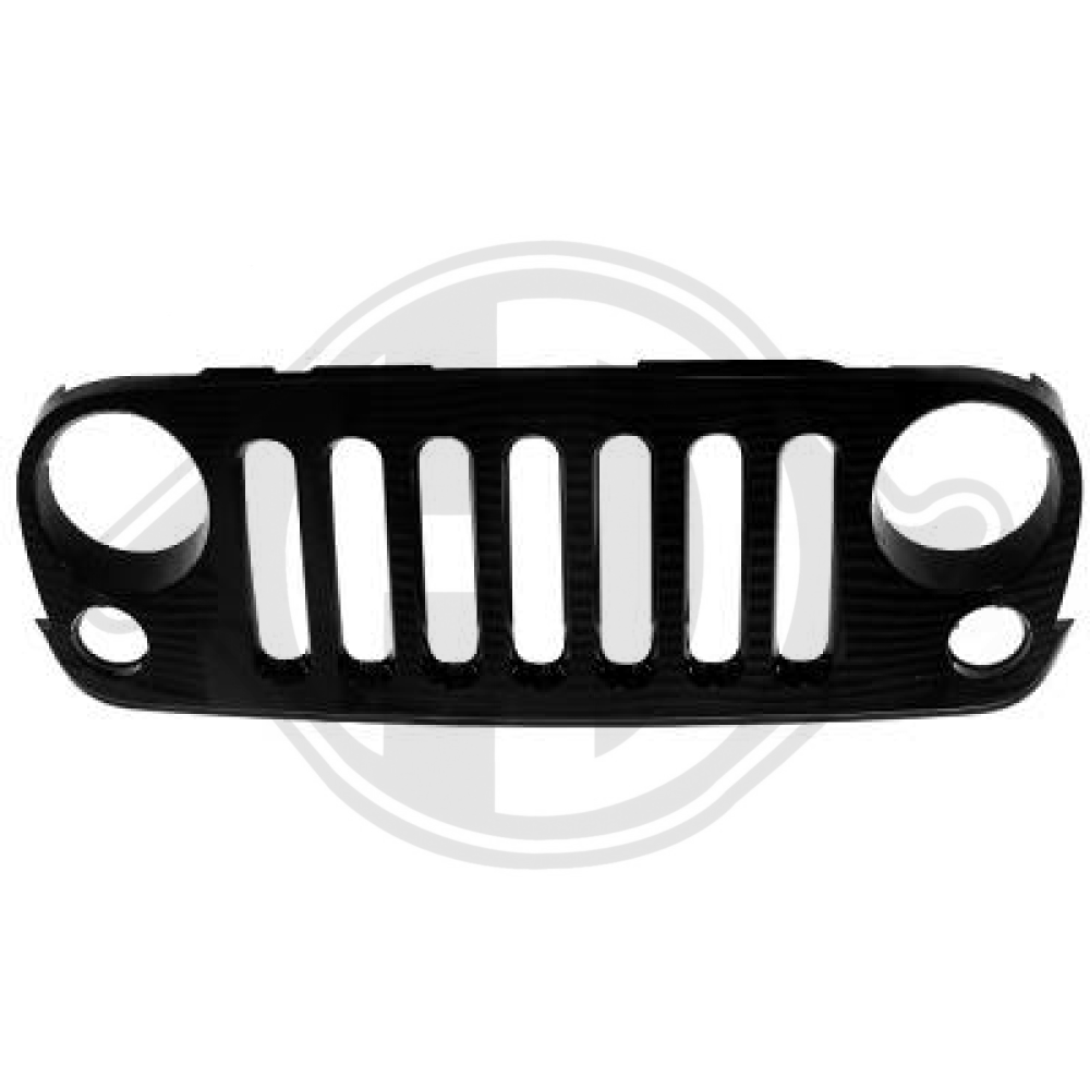 K1GR22DX8AC FRONTGRiLL       WRANGLER, für 07-17     SCHWARZ/GLÄNZEND 2676040