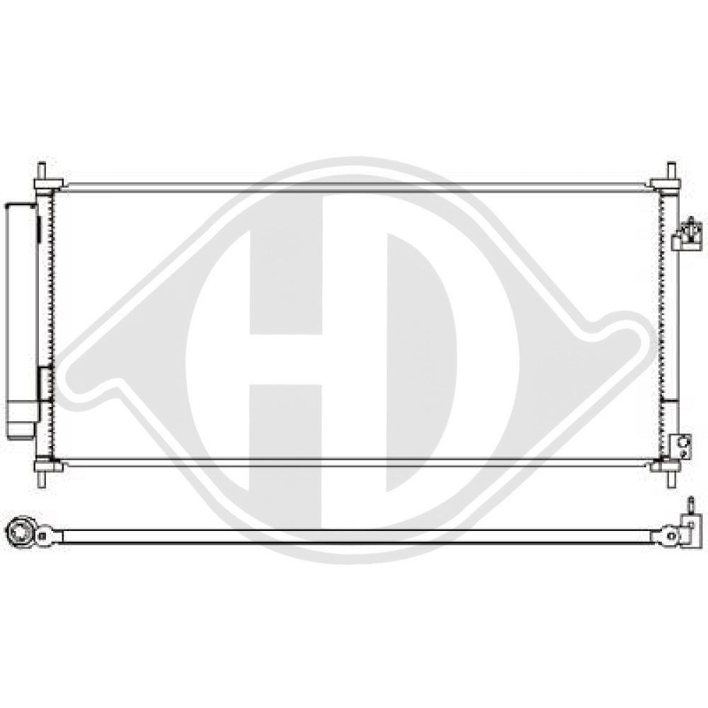 80110TF0G01 KONDENSATOR  HONDA HONDA JAZZ 07/2008 DCC1664