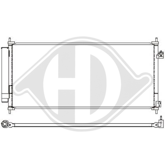 80110TF0G01 KONDENSATOR  HONDA HONDA JAZZ 07/2008 DCC1664