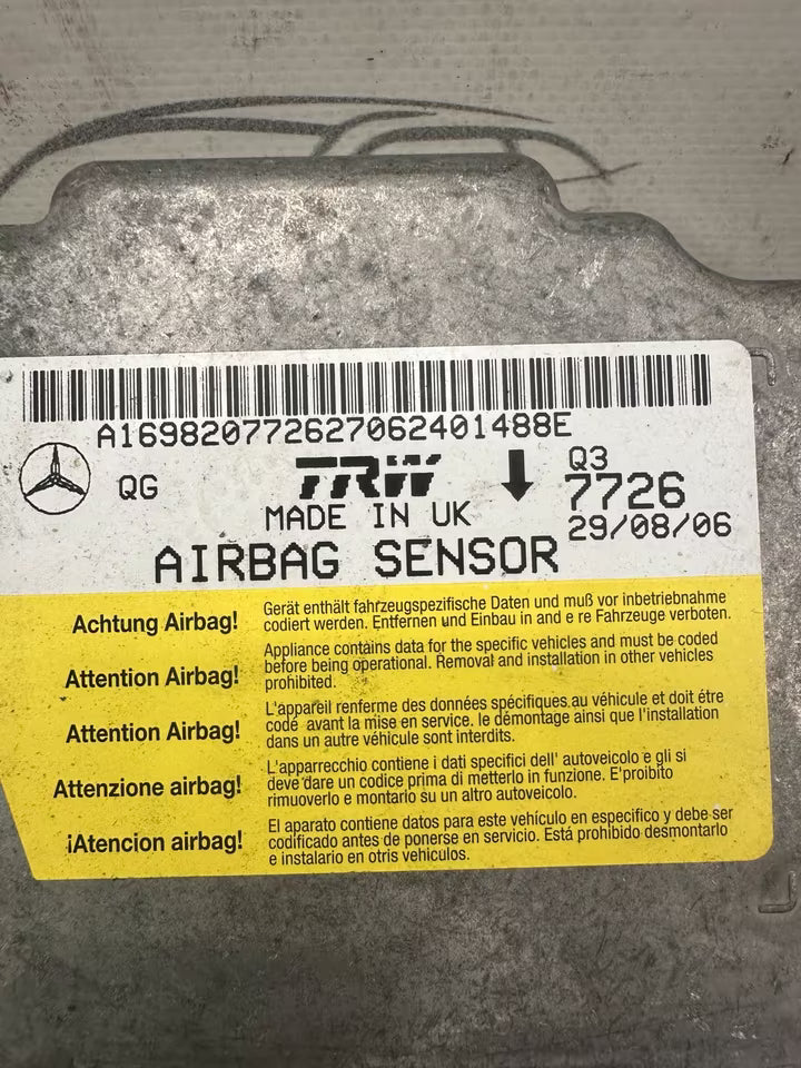 A169820772 Airbag Steuergerät für Mercedes W169 W245 B A Klasse