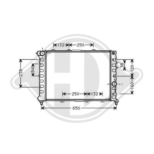 50501508 Kühler Motorkühlung für ALFA 156 09/1997 DCM1347