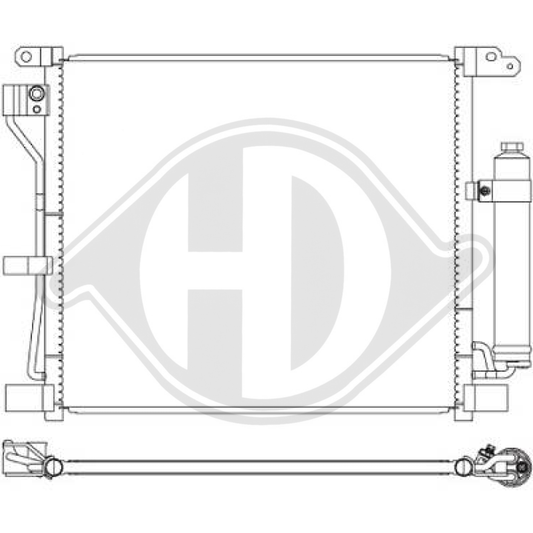 921001FE0B KONDENSATOR NISSAN Juke 06/2010- DCC1616