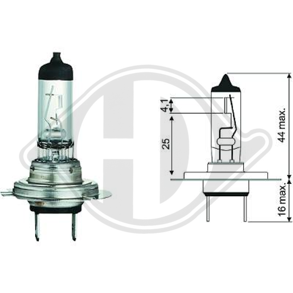 14145090 H7 12V 55W PX26d H7 Glühlampe LID10019