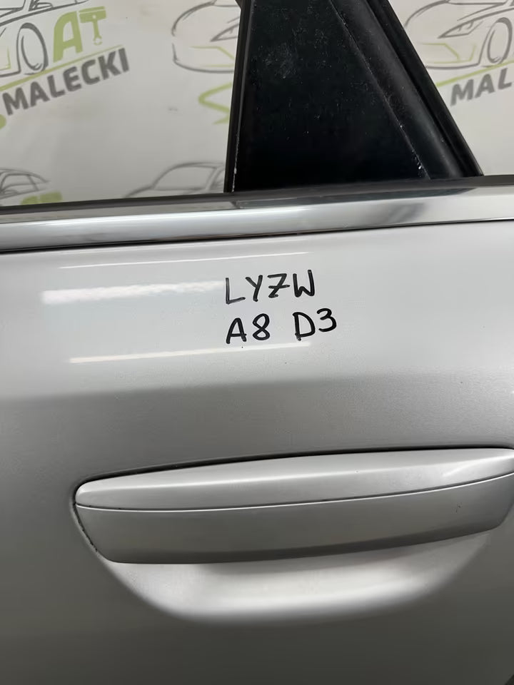 Türe Tür Hinten Links Audi A8 D3 4E Modelle Farbe LY7W Silber