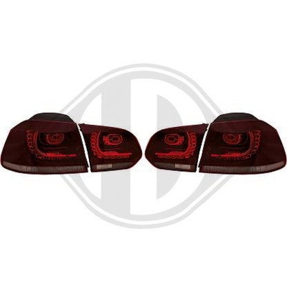 nan DESIGNRÜCKLAMP.SET GOLF 6, 08-12  R20 LOOK/DUNKEL ROT 2215497