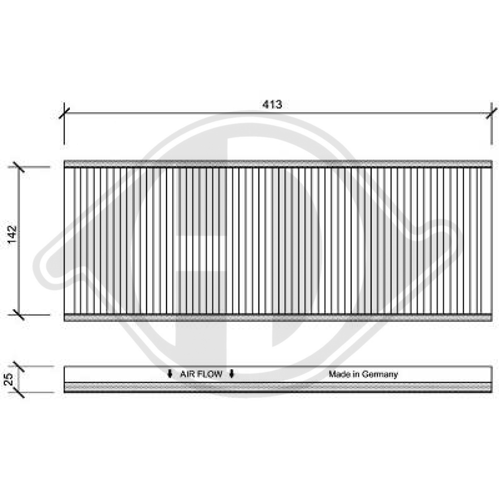 90541317 INNENRAUMFILTER  OPEL Vectra B DCI1004