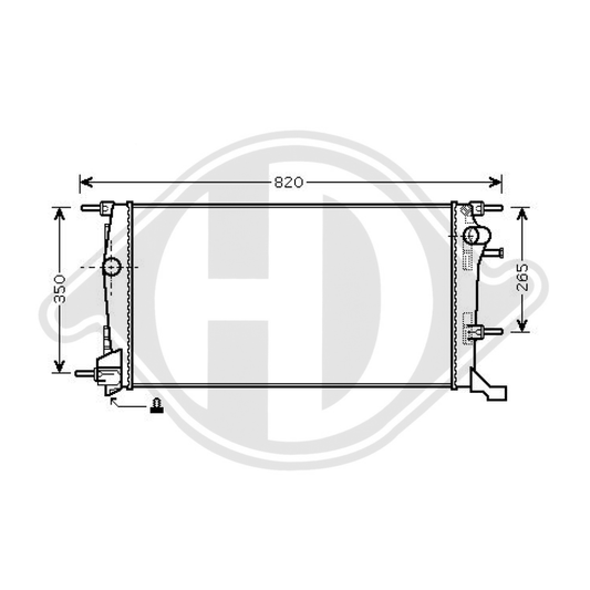 214100016R Kühler Motorkühlung für RENAULT MEGANE 3 11/2008 DCM2946