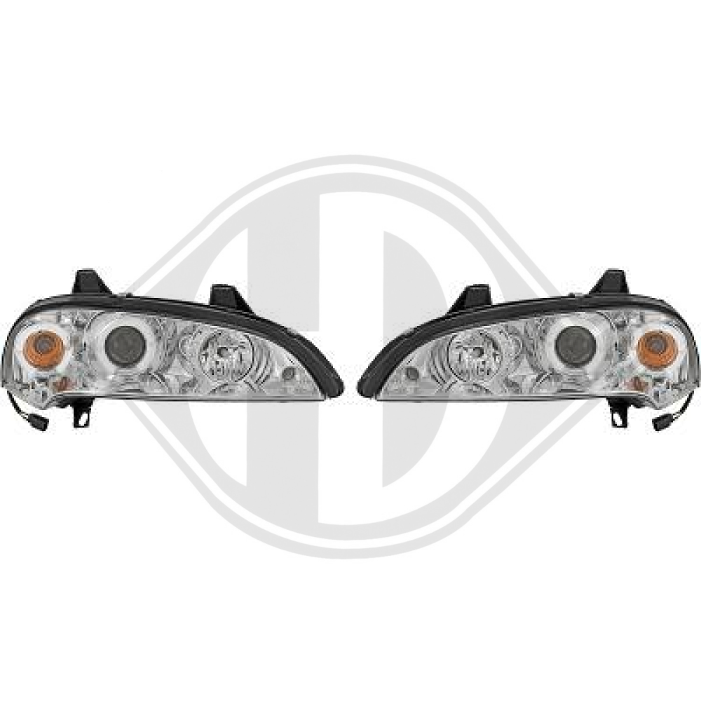DESIGNSCHEINWF. SET TIGRA, 94-00       KLARGLAS/CHROM 1820280