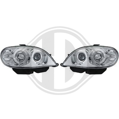 DESIGNSCHEINWERF.SET SAXO, 99-03 KLARGLAS CHROM.F.LWR 4035580