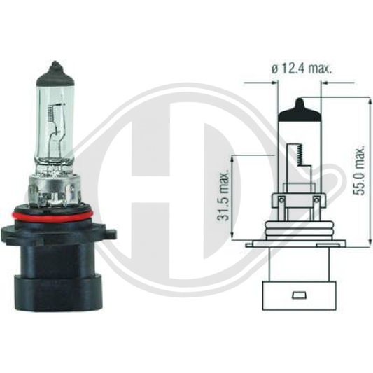 HB4A [9006XS] 12V 51W P22d HB4A Glühlampe    Halogen LID10032