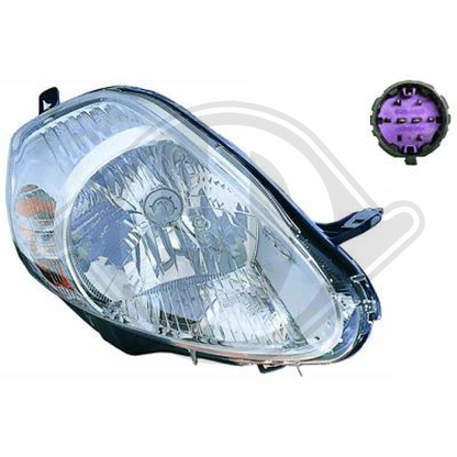 51840989 SCHEINWERFER RE. GD.PUNTO, 11.08->>             CHROM 3456182