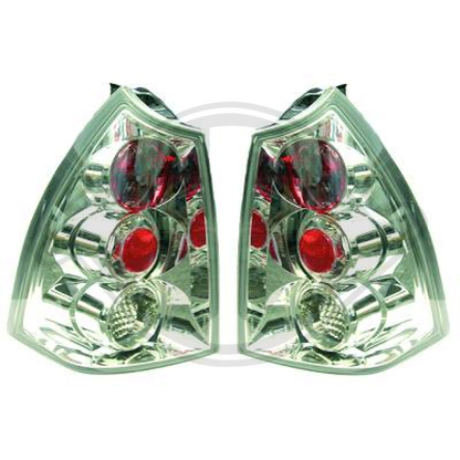 nan DESIGNRÜCKLAMPEN SET  307, 01-07      KLARGLAS/CHROM 4234695