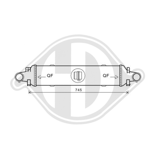 A2045000200 LADELUFTKÜHLER MERCEDES W-204  220  CDI DCA1039