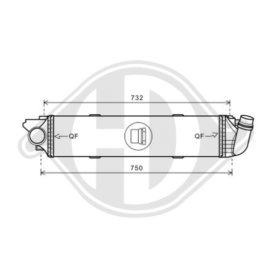 93868349 Ladeluftkühler OPEL Vivaro 2014-> 1,6CDTi DCA1103