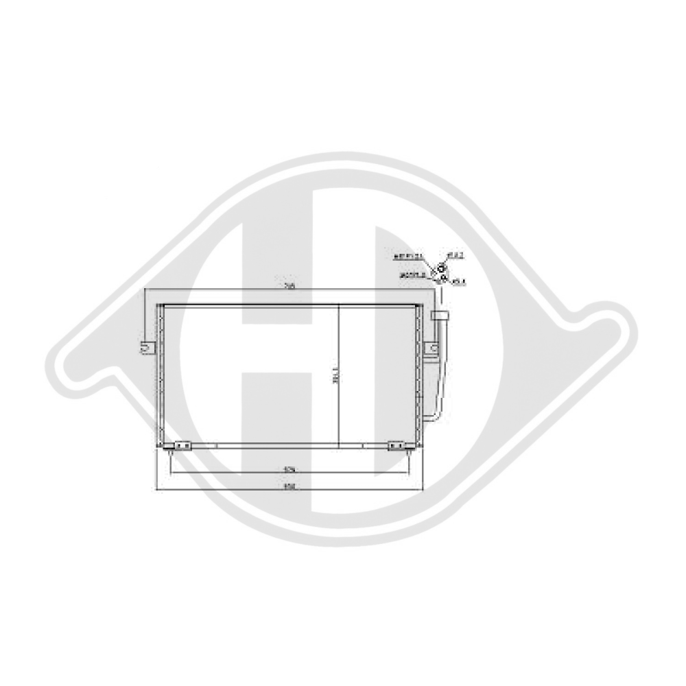 30871579 KONDENSATOR VOLVO S 40 1995 DCC1457