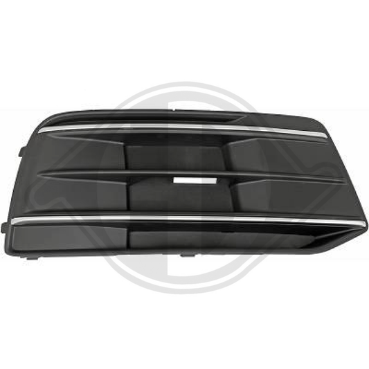 80A807680D RU6 STOßST.GRILL RE. AUDI  Q5, 17-21   MIT 2 CHROMLEISTEN 1076348