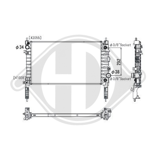 13 00 360 KÜHLER                   , für OPEL Mokka/X 1,4 Automatik DCM3983