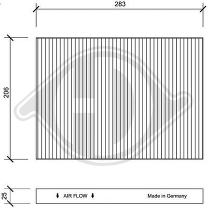 1H0091800 INNENRAUMFILTER  AUDI A3/TT DCI1005