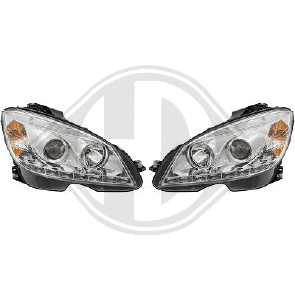 nan DESIGNSCHEINW.SET    W204, 07-11        KLARGL./CHROM 1672480